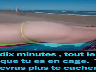 Ženská dominancia – padavka v chastity na the pláž – francúzske. | xhamster