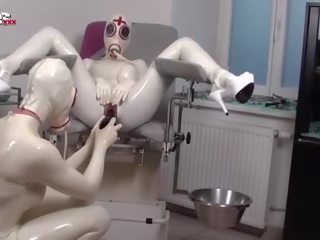 Malonumas klipai vokiškas mėgėjiškas lateksas fetišas ligoninė le