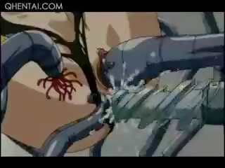 Hentai mamalhuda adulto vídeo mov prisioneiro wrapped e fodido por grande tentáculos