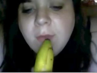 Ms from US deepthroats a banana on chat roulette elite